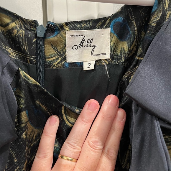 Vintage silk Milly cocktail dress - Picture 3 of 3